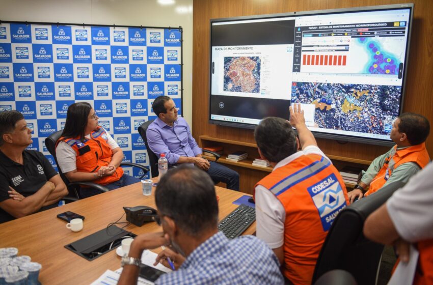 Prefeitura define ações emergenciais e preventivas para mitigar os efeitos das chuvas em Salvador
